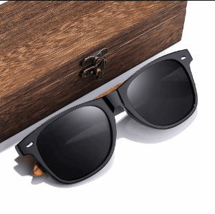 Polarized Sun Glasses UV400 With Wooden Box