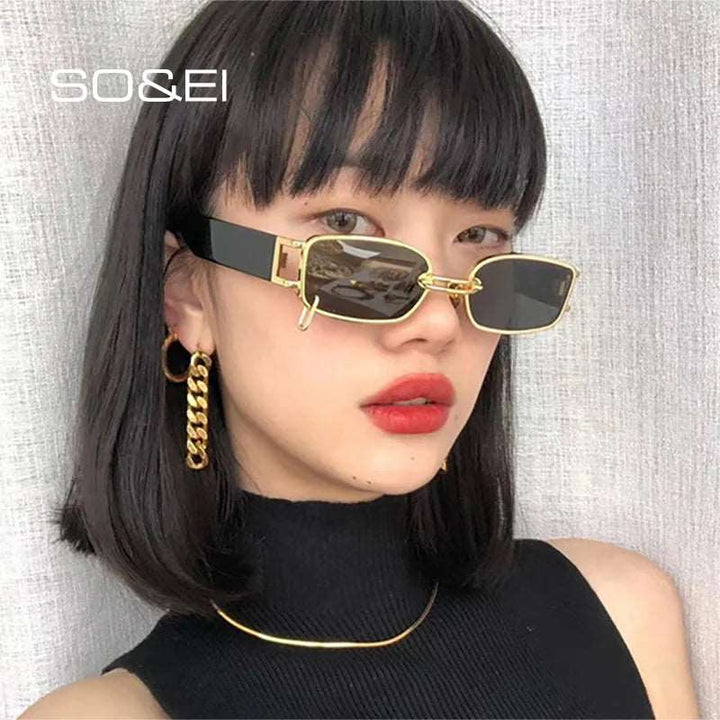 Women  Metal Ring Sunglasses