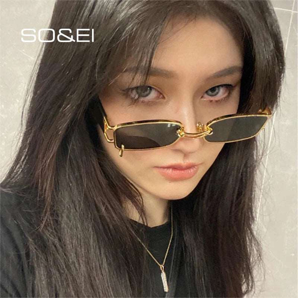 Women  Metal Ring Sunglasses