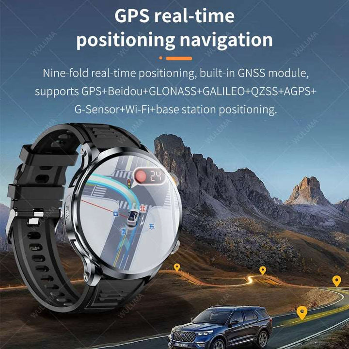 1.95-inch 3D 4G Network Smart Watch SIM Card Google Play Download APP Camera GPS WIFI NFC Call Android Men Women Smartwatch