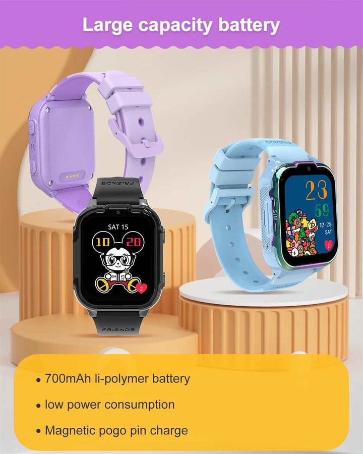 2024 4G Kids Smart Watch GPS History Location HD Video Call Camera SOS Waterproof  Smart Watch