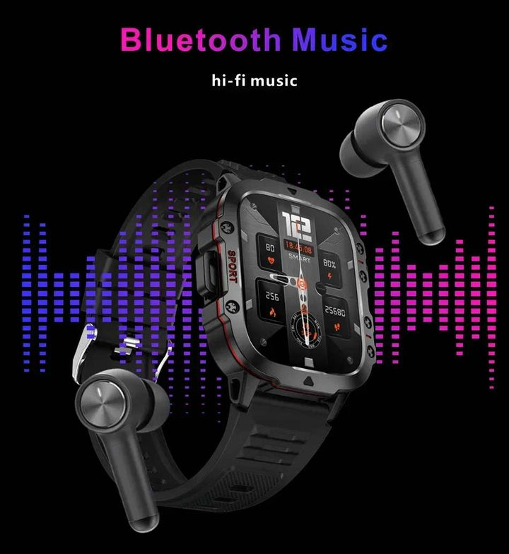 Fashion Smart Watch 1.96" Screen 420 MAh Bluetooth Call Voice Assistant Watch Sports Fitness 3TAM Waterproof Smartwatch For Men