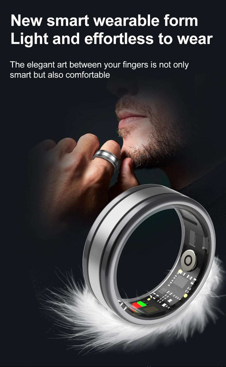 New Smart Ring for Men Women Heart Rate and Blood Oxygen Sleep Monitor Waterproof for Android IOS