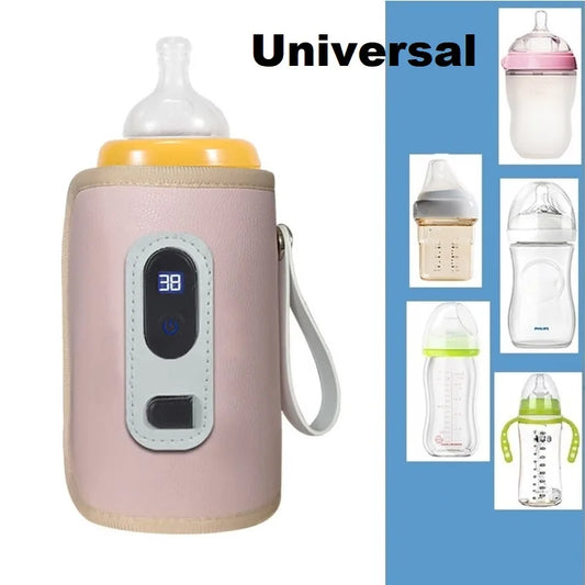 Baby Milk Warmer Digital Display Baby Bag USB Nursing Bottle Heater