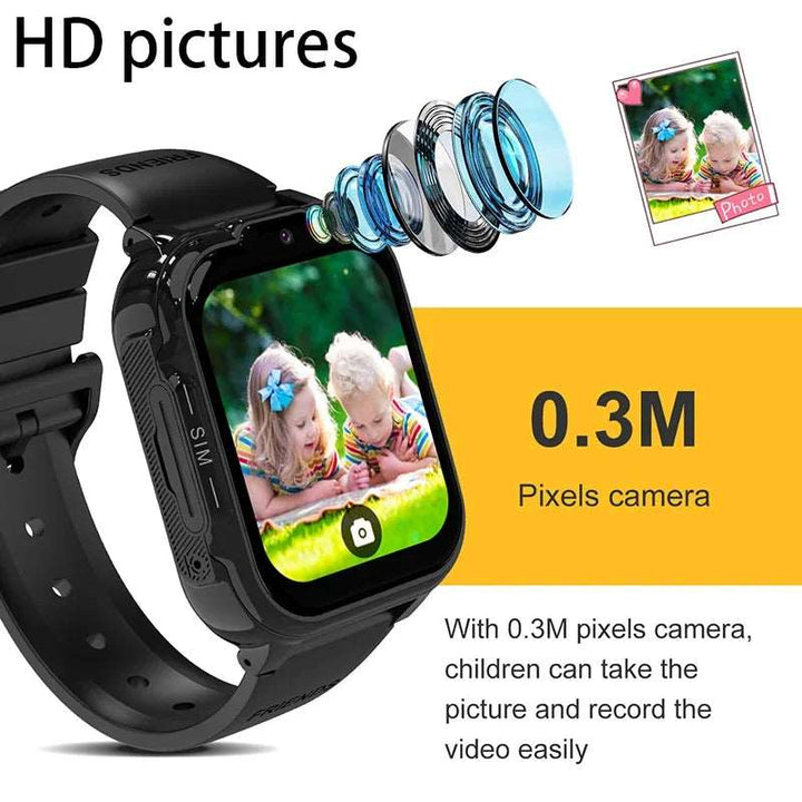 2024 4G Kids Smart Watch GPS History Location HD Video Call Camera SOS Waterproof  Smart Watch