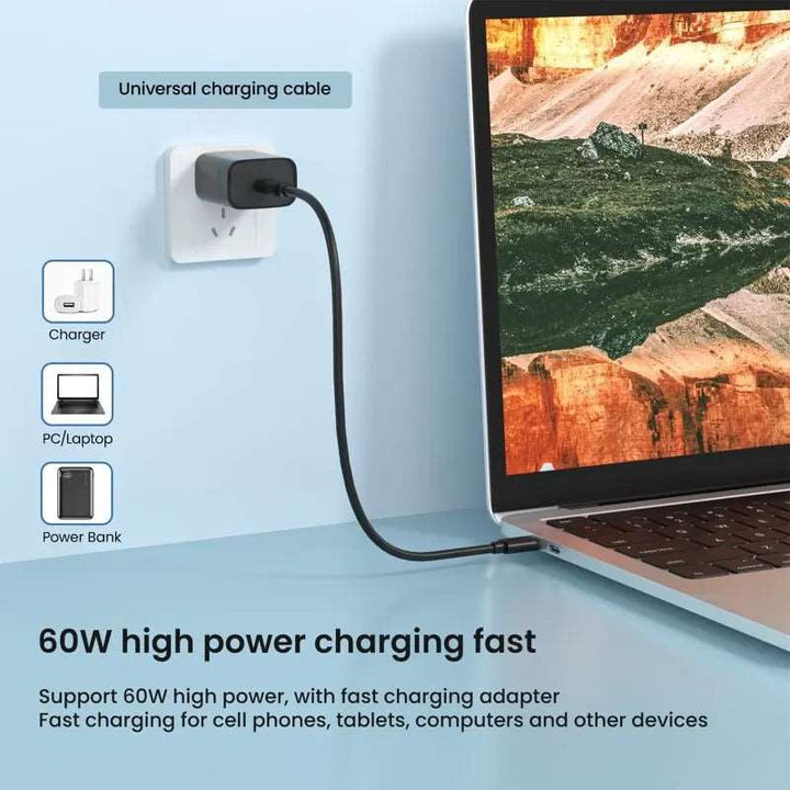 Multi USB Type C to C 60W Charging Adapter Cable Kit USB C to Lighting ,Conversion Set USB A & Type C to Micro/Type C/Lightning