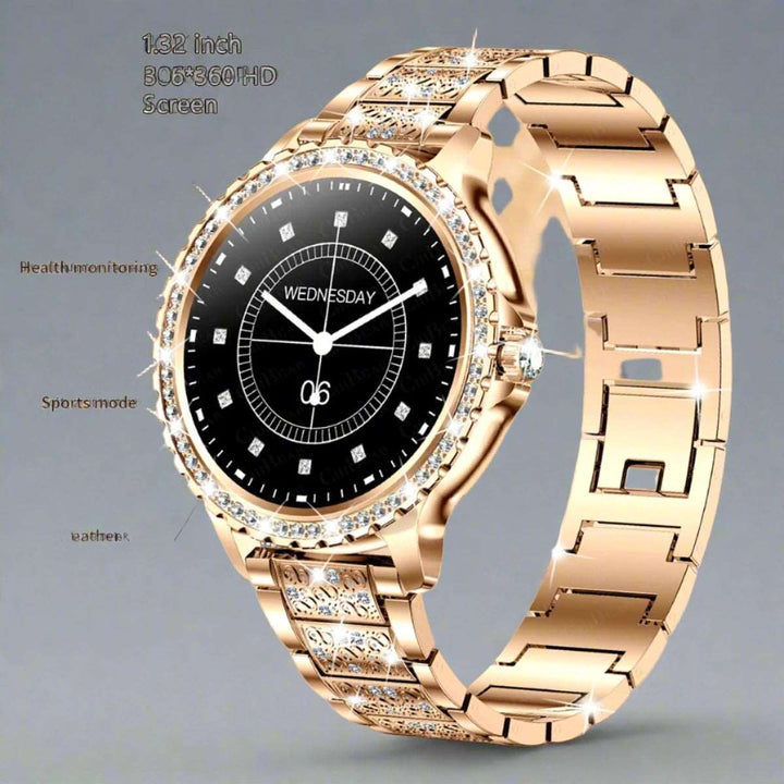 Women Smart Watch Heart Rate Voice Call  Android IOS