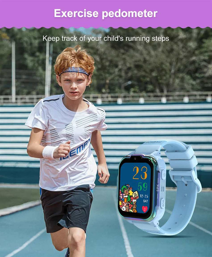 2024 4G Kids Smart Watch GPS History Location HD Video Call Camera SOS Waterproof  Smart Watch