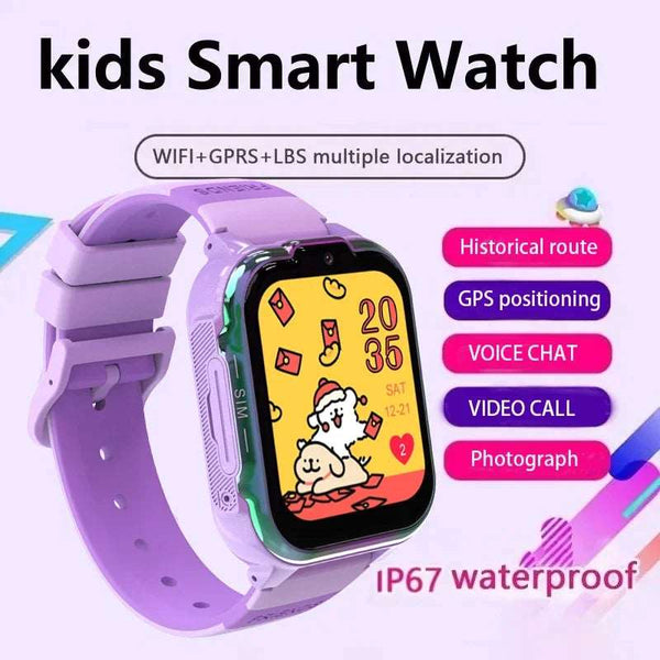 2024 4G Kids Smart Watch GPS History Location HD Video Call Camera SOS Waterproof  Smart Watch