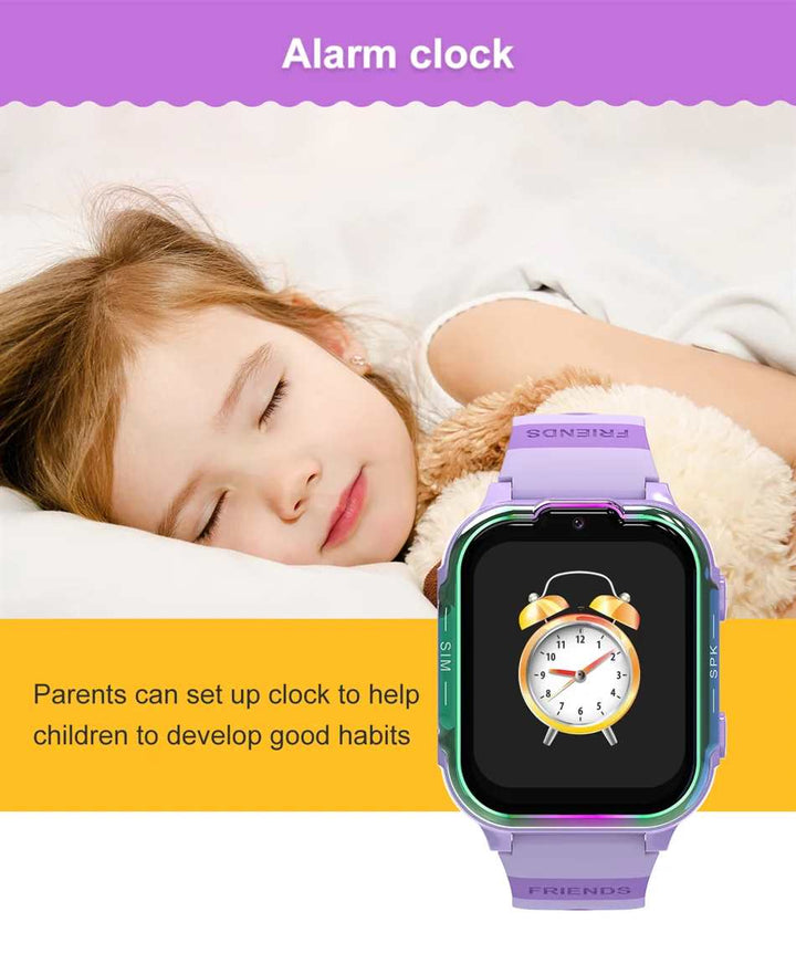 2024 4G Kids Smart Watch GPS History Location HD Video Call Camera SOS Waterproof  Smart Watch