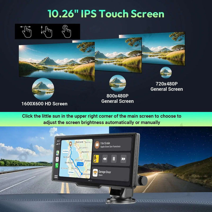 Car Monitor Multimedia GPS Rearview Camera Dashboard